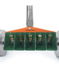 Metal Precision Manual Seeder For Vegetables Greens Onion Radish Beets 5 Row Garden Planter with adjustable row spacing close-up