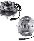 4WD Front Wheel Bearing Hubs Assembly for Ford F150 Expedition Lincoln Mark LT 6 Lug Replacement, Heavy Duty 4x4 Ready