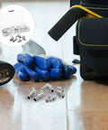 Ditch The Hassle With This 30 Piece Stainless Steel Zerk Grease Fitting Kit Featuring Versatile Straight 45 And 90 Degree Angles In Convenient 1/4 And 1/8 Inch Threads Perfect For Slippin' Up Your Tractor Car Or Heavy Duty Machinery Fast. 30-piece stainless steel zerk grease fitting kit with assorted angled threads in storage case