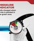 Vehicle Fire Extinguisher 5BC For Cars And Trucks All Metal Construction With Rust Resistant Handle Quick 8 To 12 Second Discharge Single Use Fire Suppression For Your Ride Easy Pull Pin Reliable Fire Protection, pressure indicator