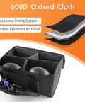 Waterproof Par Light Bag For Four Par Spotlight Lights with padded dividers and accessory pocket, shown with durable materials.