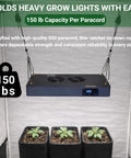 15 Ft Ratchet Strap Set With Paracord Tie Downs, 6 Pack For Tarps Tents And Canopies holding grow light in tent