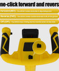 Control panel of Cordless 20V Post Hole Digger With 2000mAh Battery And Charger, 550RPM Earth Auger showing forward and reverse buttons