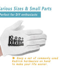 All In One Metric Screw Kit With 860 Piece Assortment For 3D Printing And Diy M3 To M6 Hex Socket Head Cap Bolts Nuts And Washers Grade 12.9 Alloy Steel Black Zinc Plated Rust Resistant Upgrade in white glove