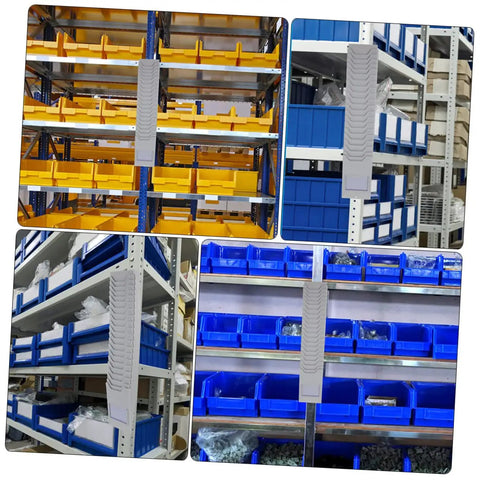 Level Up Your Organization Game With This Rock Solid Wall Mount Card Rack And Attendance Holder And Durable Plastic Storage Bin For Garages Shops And Classrooms That Keeps Everything Neat And Ready To Go, grey card rack in a storage environment.