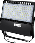 240W Outdoor LED Flood Light Delivers 36,000 Lumens Of True Daylight 5000K, Die Cast Aluminum, rear view with wiring