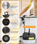 Beast 1500W Steam Cleaner Handheld Portable For Home Kitchen And Auto Detailing, 6 gears, 304 stainless steel liner, in use.