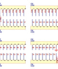 Schematic diagram of Electronic Hourglass LED DIY Kit For Welding Practice, Blue Ray PCB Board Project With Step By Step Guide.