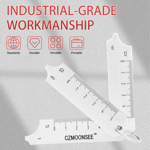 Stainless Steel 3 Piece Weld Gauge Set For Welding Inspection And Plug Gauge Key Set With A Handy, Multifunctional Design, Laser Engraved Readouts, Built To Last And 2mm Blade Thickness.