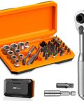 Dope Magnetic Bit Driver And Mini Ratchet Set With A 72 Teeth Bidirectional Ratchet And 70 Nm Torque for versatile repairs