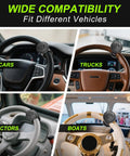 Tool Free Steering Wheel Knob Spinner With Metal Bearing No Tools Needed Quick Install for Cars, Trucks, Mowers, Boats