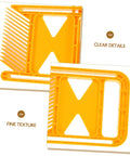 Superior Build Woodworking Featherboard For Circular Saw And Table Saw Safety Fixture, premium yellow plastic, detailing angles.