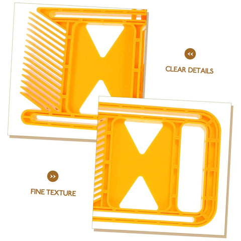 Superior Build Woodworking Featherboard For Circular Saw And Table Saw Safety Fixture, premium yellow plastic, detailing angles.
