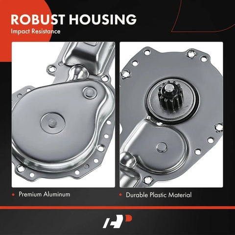 Front Left And Right Power Window Lift Motors 2 Piece Set Plug And Play Replacement For Chevrolet Blazer Camaro Caprice Cavalier Suburban GMC Cadillac Buick Oldsmobile Pontiac Vehicles Driver And Passenger Side, aluminum housing