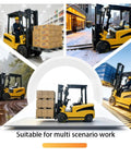 Shop Ready Heavy Duty Electric Forklift With Rapid Charge Battery And Smooth Four Way Steering built for warehouse and outdoor use.