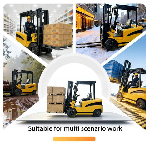 Shop Ready Heavy Duty Electric Forklift With Rapid Charge Battery And Smooth Four Way Steering built for warehouse and outdoor use.