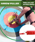 All In One Archery Starter Kit For Beginners And Pros Leather Arm Guard 3 Finger Archery Gloves in action at target