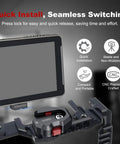 Compact Aluminum Quick Release Plate System with One Quarter Inch Screw for Camera Tripods Gimbals setup with monitor