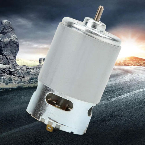 Beefy Electric Gear Motor RS 550VC 7527 DC 12 To 24V Cordless Hand Drills And Power Tools with sunset background
