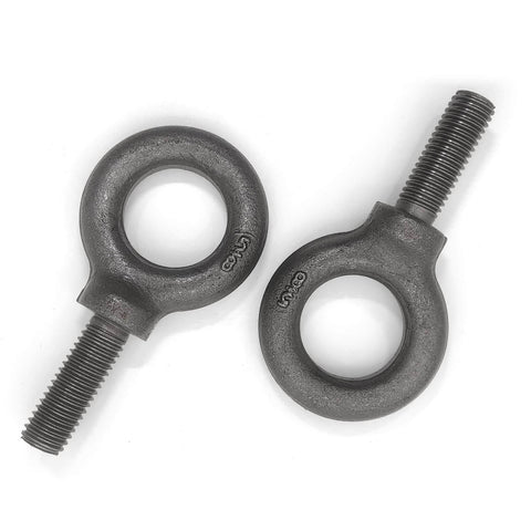 Heavy Duty Lifting Eyebolts Set, Five Eighths Inch By One And Three Quarter Inch, 2 Pack, Industrial Grade Heavy Duty Forged Steel