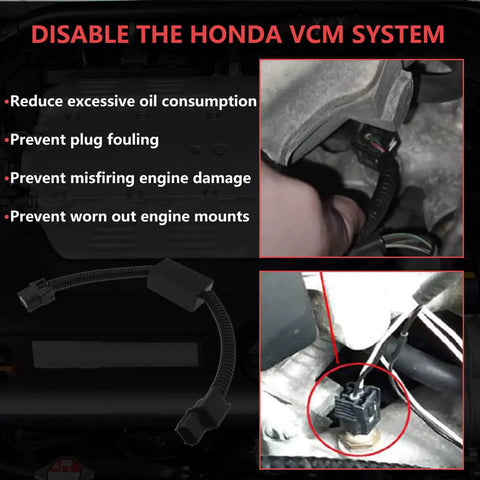 Smooth Ride Vcm Shutoff Harness Adapter For Honda 3.5 Liter V6 Engines Kill The Stutter compatible installation view.