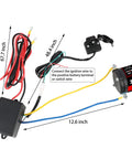 Electrical wiring and components for 12V 3000Lbs Winch With Synthetic Rope For ATV UTV Off Road Beefy Workhorse setup.