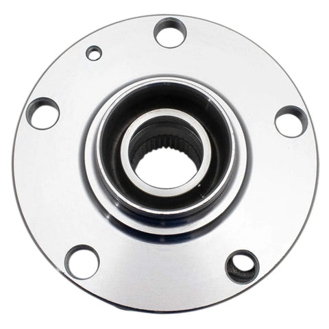 Front view of Front Left And Right Wheel Bearing And Hub Assembly Set For Audi A4 Quattro 02-08 And A4 02-05 06 Base 07-08.