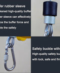 Solid As A Rock Retractable Spring Balancer Tool Hanger Bracket with heavy-duty rubber sleeve and safety buckle for durability.