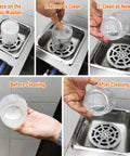 Slick Automatic Glass Rinser Head Powered By Standard Faucet Pressure For Quick Hands Free Cup Cleaning Heavy Duty Sink Attachment in use.