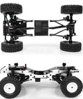 Underside and side view of RC Rock Crawler WPL C24 RTR 1/16 Scale Pickup Truck With LED Lights 2.4GHz 4X4 Off Road All Terrain RC Car