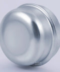 Close-up of Two Pack 1.78 Inch Outer Diameter Trailer Bearings Dust Cap Grease Cap with galvanized corrosion-resistant finish.
