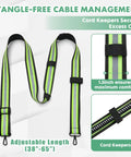 Firefighter Radio Strap And Holder With Reflective Adjustable Shoulder Mic Clip For Walkie Talkie And Two Way Radio, nylon design