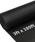 Heavy Duty Weed Barrier Landscape Fabric 3ft By 180ft For Garden Beds And Pathways Eco Friendly Non Woven Polypropylene Ground Cover Breathable Weed Suppression Durable Green Black Design, 3ft x 180ft roll