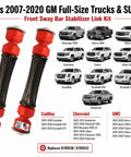 Front Sway Bar Stabilizer Link Kit For Silverado Escalade Tahoe Sierra Yukon Suburban 2007 To 2020 with GM trucks