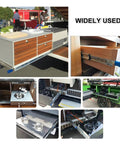 Real Deal Heavy Duty Full Extension Side Mount Drawer Slides One Pair Locking 53Mm Ball Bearing Telescopic for cabinet use.