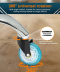 Universal 3-Inch Heavy-Duty Chair Casters with Precision Ball Bearings for All Floor Surfaces, shown in 360-degree rotation