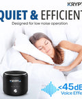 No Sweat Premium Ultrasonic Retainer And Denture Cleaner Machine 45khz With 200ml Stainless Steel Tank on bedside table.