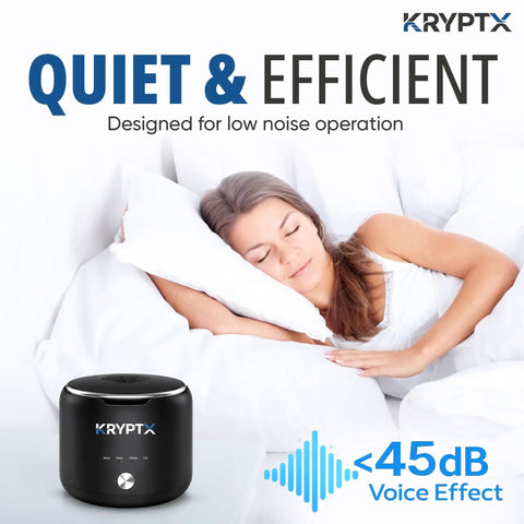 No Sweat Premium Ultrasonic Retainer And Denture Cleaner Machine 45khz With 200ml Stainless Steel Tank on bedside table.