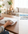 Person wrapping a gift in a 200 Pack Foam Packing Pouches And Sheets Cushion Wrap 11.8x9.8 Inch Double Layer Protection.