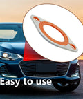 Heavy Duty Aluminum 1/8 Inch Water Neck Housing Gasket With Silicone Seal Replacement For Chevy Small Block And Big Block V8 Engines Including 265 283 305 327 350 383 396 400 427 454 472 500 Hot Rod Ready, aluminum gasket with silicone seal
