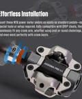 MX 2 Dual Sided Power Meter Pedals For MTB And Gravel, Precision Left And Right Balance, showing effortless installation