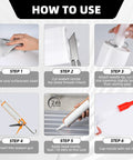 Steps for applying Heavy Duty Windshield Adhesive And Sealant 50ML Fast Curing Formula For Auto Glass Car Windscreen RV
