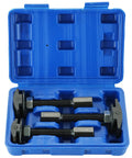 Rear Axle Bearing Remover Puller Slide Hammer Set Built Tough for Auto Repair 3 Piece Kit with blue carrying case.