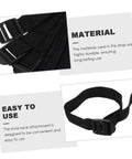 Nylon strap detail of Eight Piece Lawn Aerator Shoes With Heavy Duty Straps And Spikes For Garden And Patio.