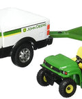 Big Farm Pick Up Set With Detachable Trailer And Vehicle, John Deere Licensed Farm Toy Playset With Skid Loader Or Gator
