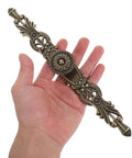 Set Of 6 Vintage Zinc Alloy Cabinet Pull Handles For Kitchen Cabinets Dressers And Wardrobes Antique Drawer Knobs in hand