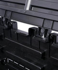 Close-up view of the 90 Gallon Garden Compost Bin aerated panels made of premium recycled plastic for outdoor composting.