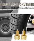 10 Pack Large Bore Tire Valve Adapters External Valve Stem Reducers 22 mm Length Gold Color Built To Last Tire Valve Connector