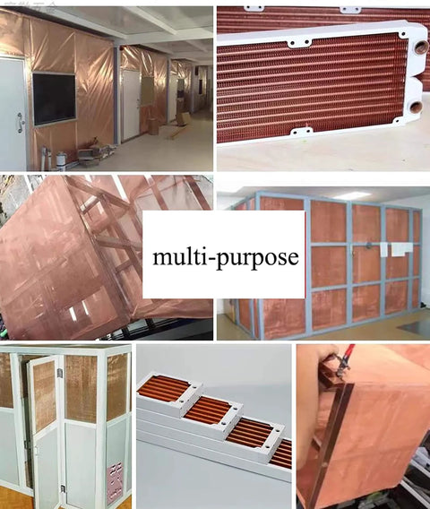 99.9% Pure Copper Wire Mesh Screen Roll for Window, Door, Patio, and Porch Screens DIY Projects EMF Shielding Faraday Cage Grounding