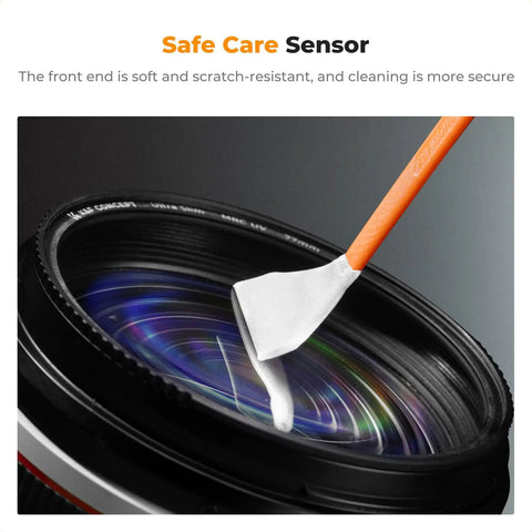 24mm Full Frame Sensor Cleaning Swab Kit With 10 Flexible Swabs And 20ml Sensor Cleaner for DSLR camera lens cleaning